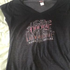 Harley Davis pink shirt